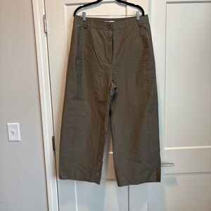 Zara Wide-Leg Women’s Pants in Olive Green